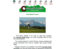 Tablet Screenshot of coloradogolfernews.com